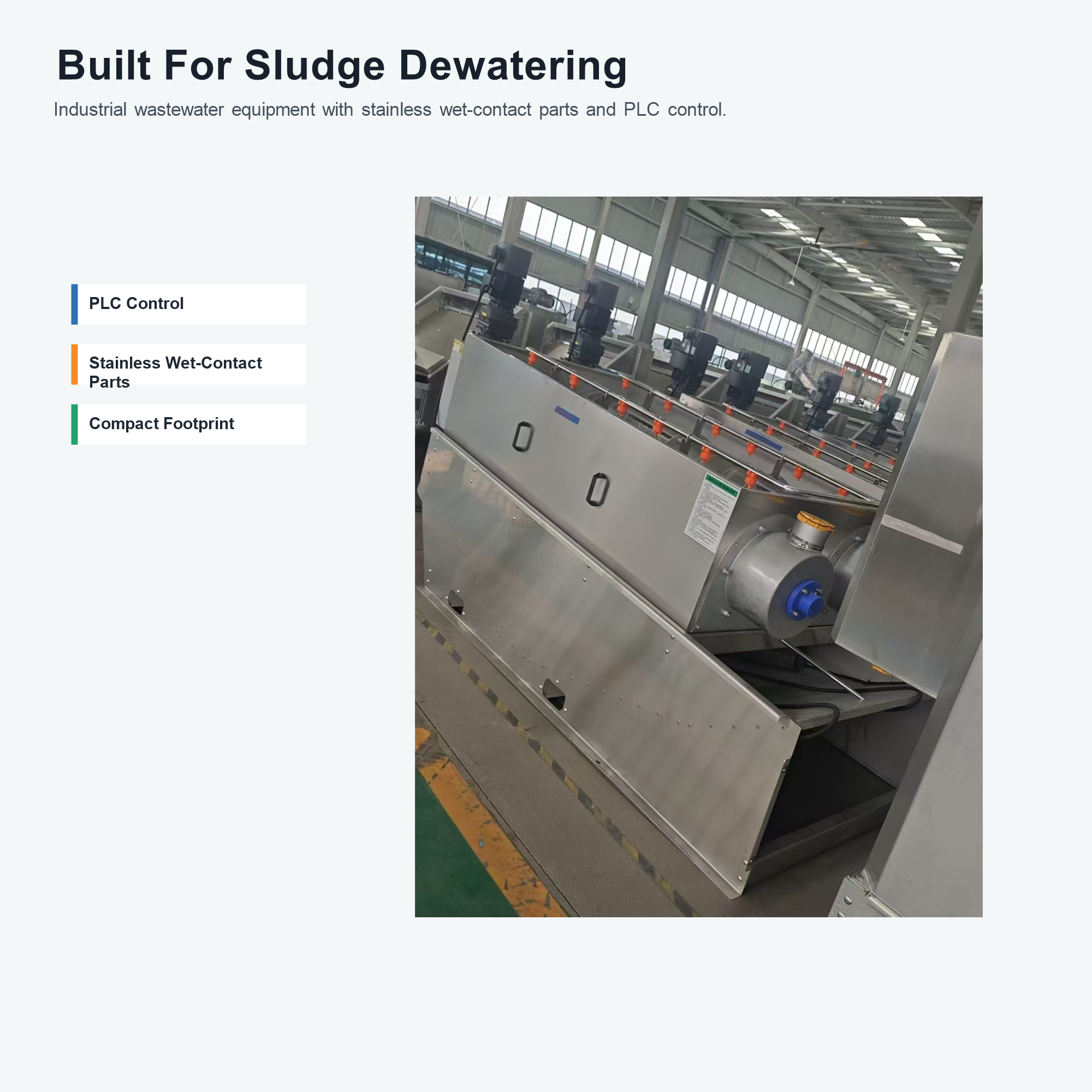 Picture of Screw press sludge dewatering machine